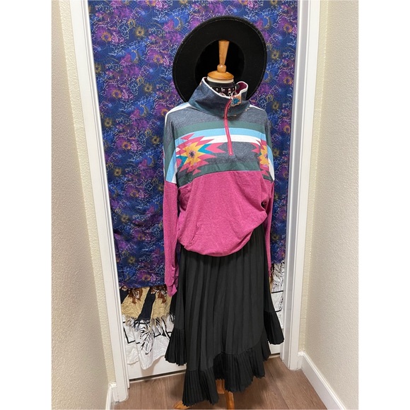 🌈 Beautiful bohemian mock zipper sweater - Picture 11 of 11